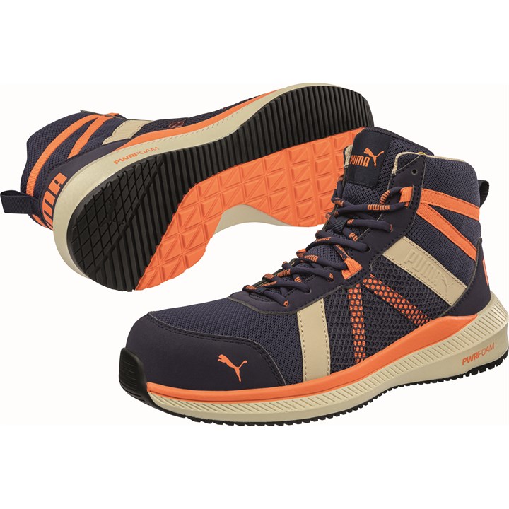 PUMA SAFETY RIVAL BLUE/ORANGE MID S1PS ESD FO HRO SR