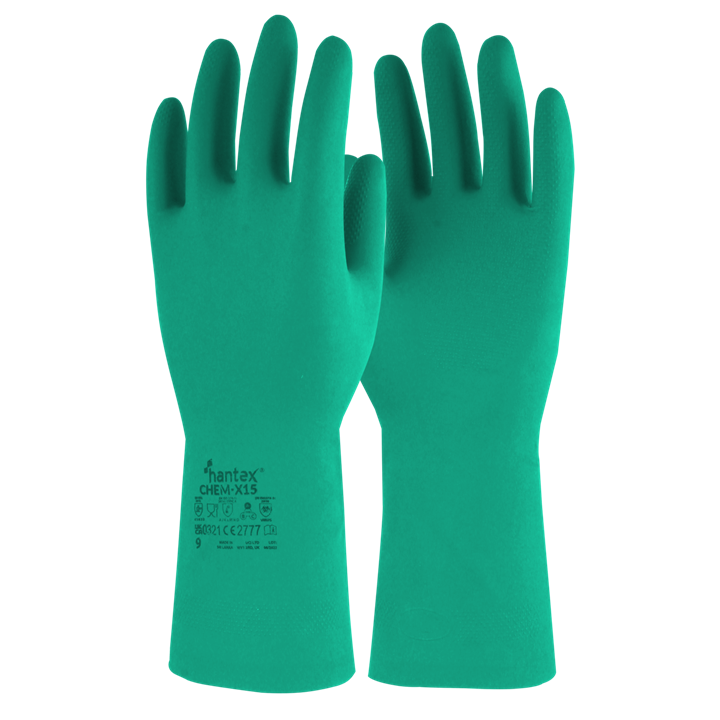 Hantex® ChemX-15G - Green Nitrile Chemical Gauntlet